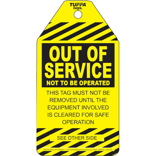 TUFFA OS01 OUT OF SERVICE TAGS
