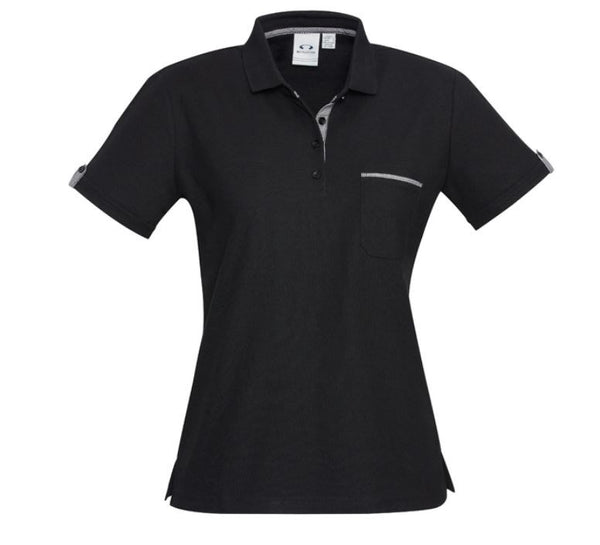 BIZ COLLECTION P305LS LADIES S/SL EDGE POLO