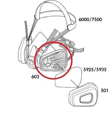 3M 603 FILTER ADAPTER