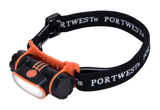 PORTWEST PA70 USB RECHARGEABLE LED HEAD LIGHT - 150 LUMENS