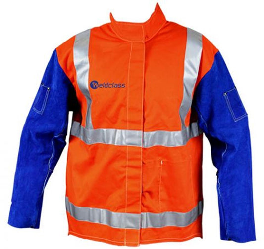 WELDCLASS PROMAX HI VIS REFLECTIVE WELDERS JACKET