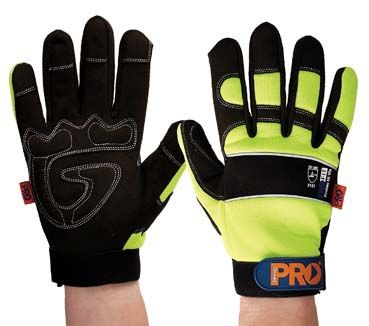 PROCHOICE PTY PROFIT PROTEC MECHANICS FULL FINGER GLOVE HI-VIS