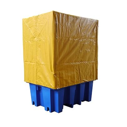 MAXBUND PVC COVER WITH GALV FRAME & ZIP - TO SUIT SINGLE IBC BUNDED PALLET