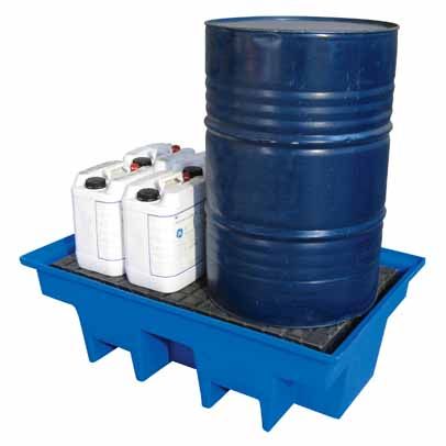 MAXBUND MXP1001 POLY 2 DRUM BUNDED PALLET-1275X815X400MM