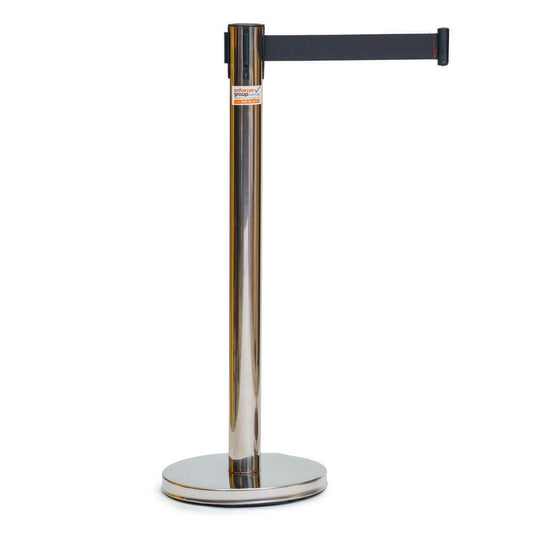 ENFORCER RETRACTABLE BELT BARRIER - STAINLESS STEEL