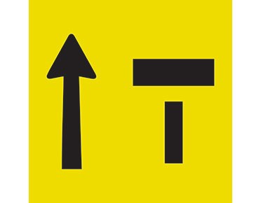 RIGHT LANE CLOSED - BOXED EDGE SIGN