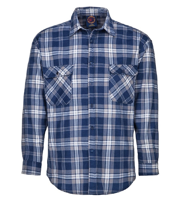 RITEMATE RM123FOF L/SL OPEN FRONT FLANNELETTE SHIRT