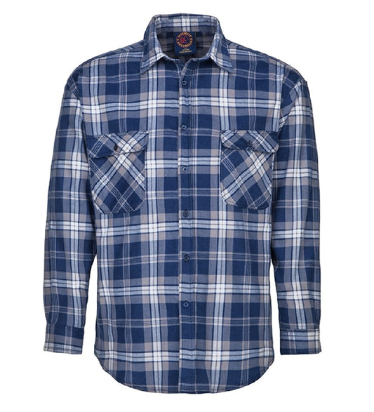 RITEMATE RM123FOF L/SL OPEN FRONT FLANNELETTE SHIRT