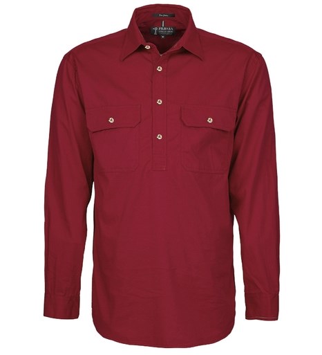PILBARA RM200CF L/SL CLOSED FRONT SHIRT