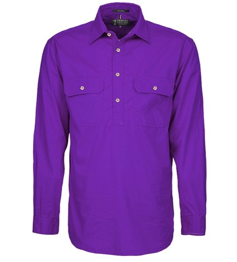 PILBARA RM200CF L/SL CLOSED FRONT SHIRT