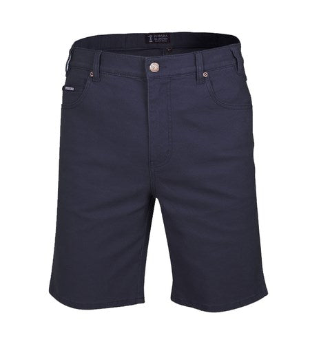 PILBARA RMPC033 MENS COTTON STRETCH JEAN SHORT