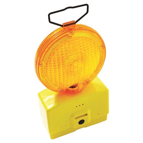 PROCHOICE ROAD SAFETY FLASHING TRAFFIC WARNING LIGHT - INCLUDES 2 X 6V BATTERIES