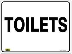 INFORMATION SIGN - TOILETS