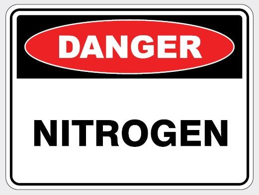 DANGER - NITROGEN SIGN