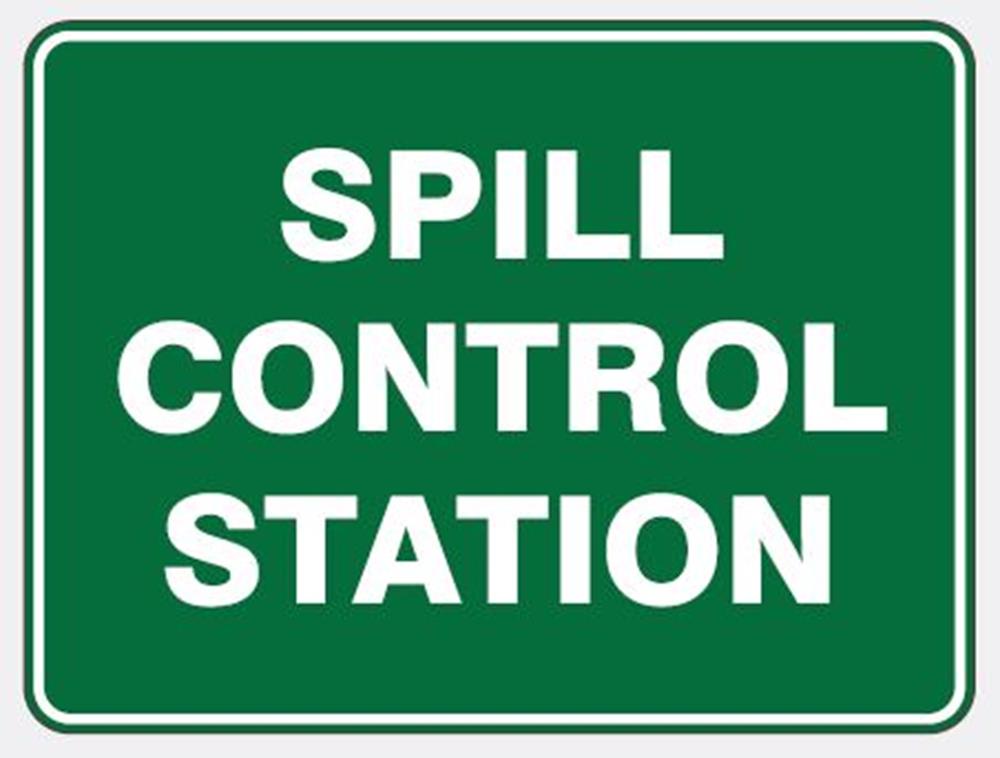 SPILL CONTROL STATION SIGN
