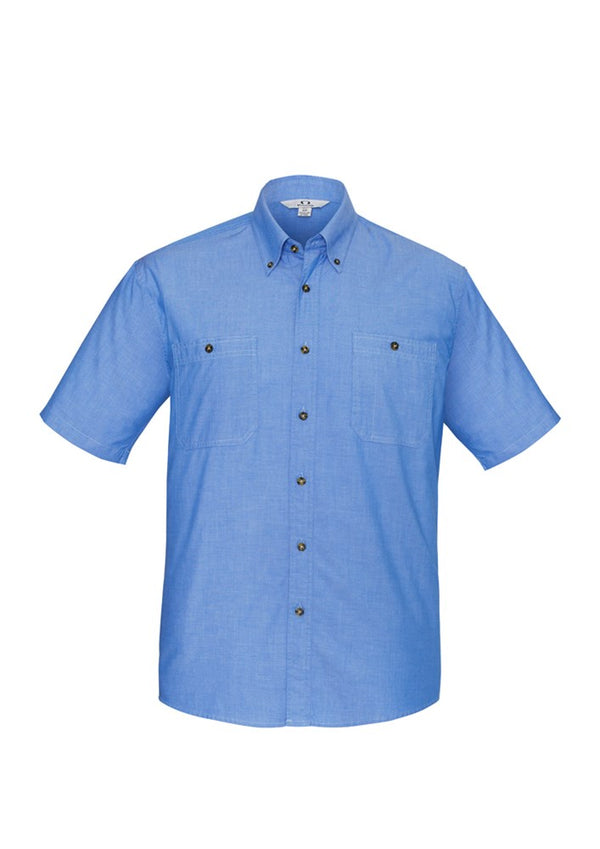 BIZ COLLECTION SH113 S/SL MENS CHAMBRAY SHIRT