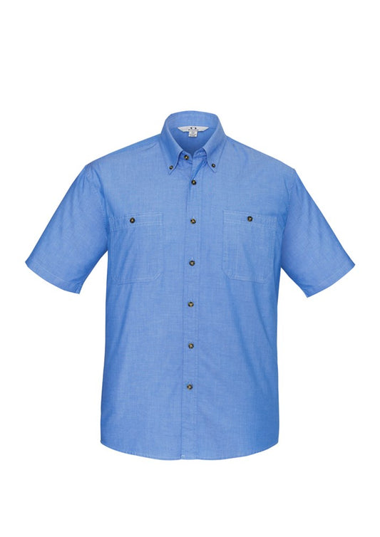 BIZ COLLECTION SH113 S/SL MENS CHAMBRAY SHIRT