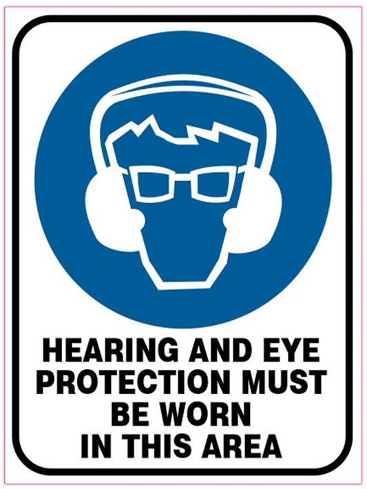 HEARING & EYE PROTECTION DECAL