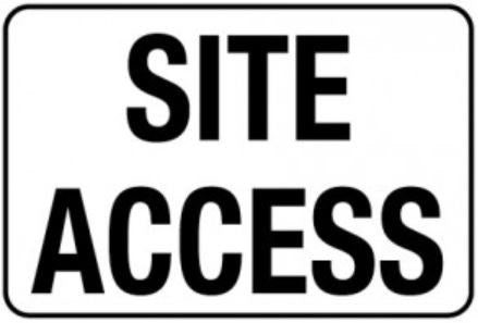 SITE ACCESS SITE SIGN