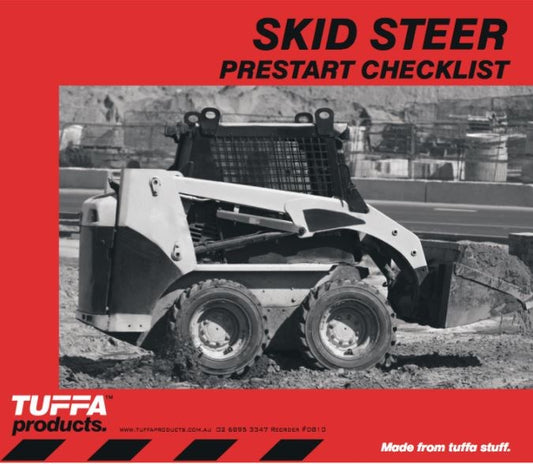 SKIDSTEER DB10 PRE START CHECKLIST BOOK