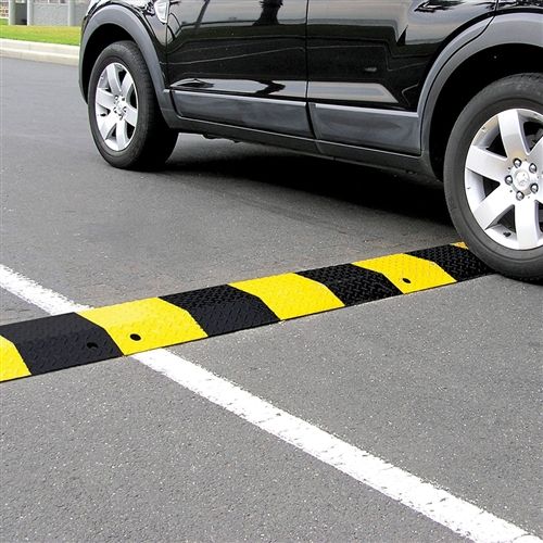 BARRIER SM1000 SLO-MOTION STANDARD DUTY STEEL SPEED HUMP-350mm(W)X52mm(H)X1MTR