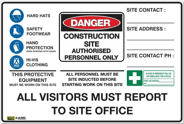 STANDARD CONSTRUCTION SITE MEGA MULTI SIGN