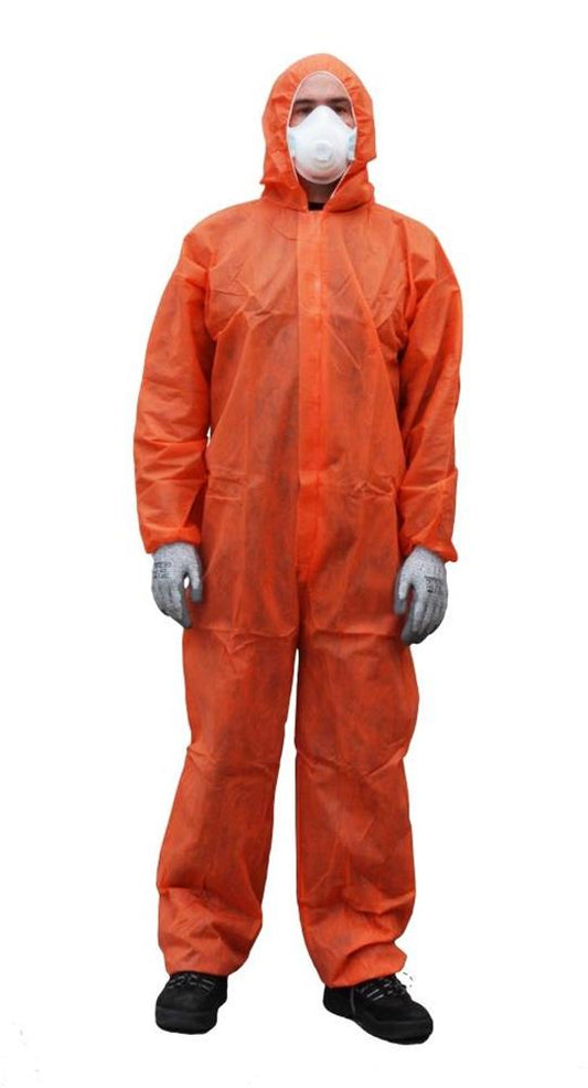 BASTION SMS DISPOSABLE COVERALLS-TYPE 5/6-ORANGE