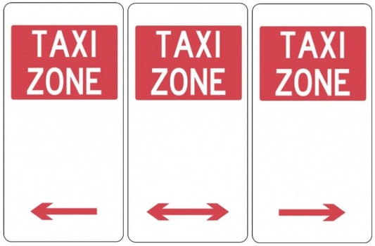 TAXI ZONE SIGN