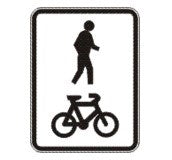SHARED PATH R8-2 ROAD SIGN