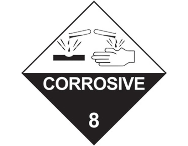 CORROSIVE DANGEROUS GOODS SIGN
