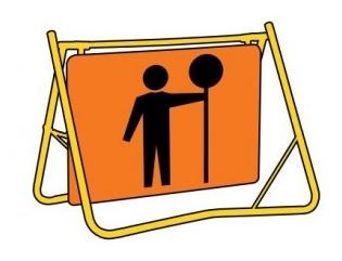 TRAFFIC CONTROLLER T1-34 SWING STAND SIGN