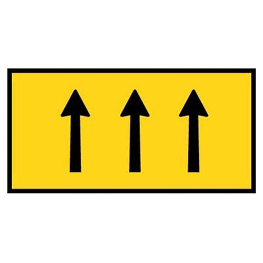 3 LANE STATUS ROAD SIGN - BOXED EDGE