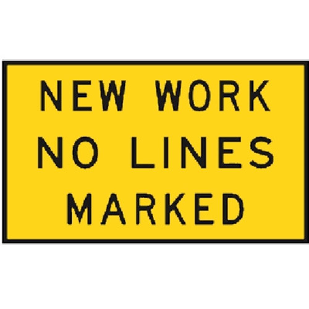 NEW WORK NO LINES MARKED - BOXED EDGE SIGN