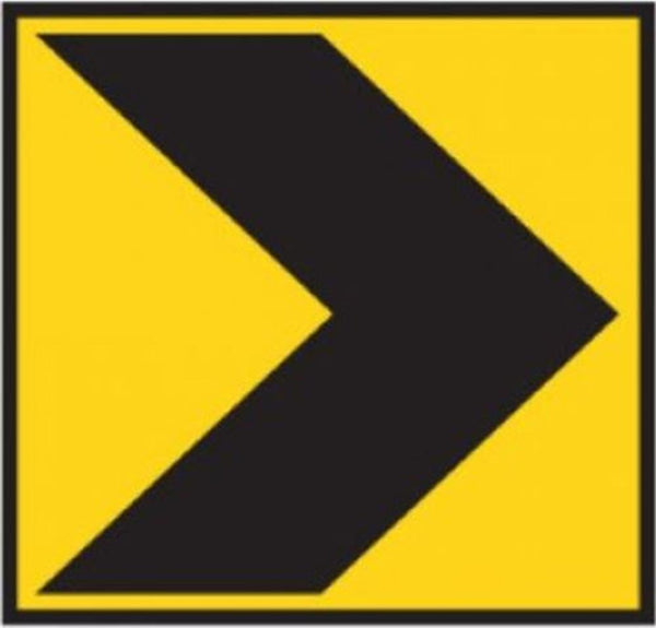 CHEVRON T5-5 ROAD SIGN - BOXED EDGE