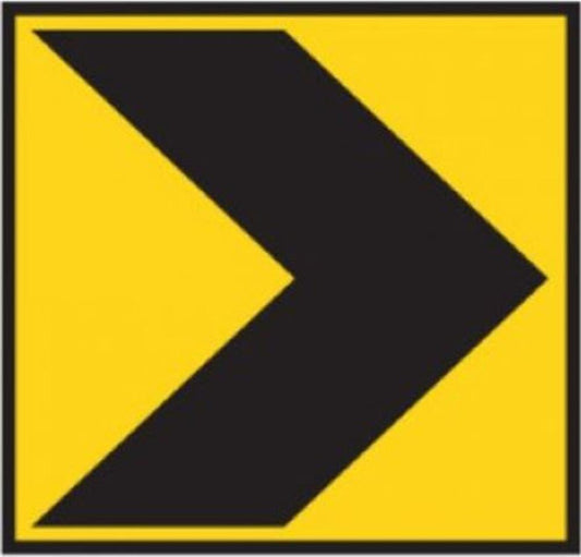 CHEVRON T5-5 ROAD SIGN - BOXED EDGE