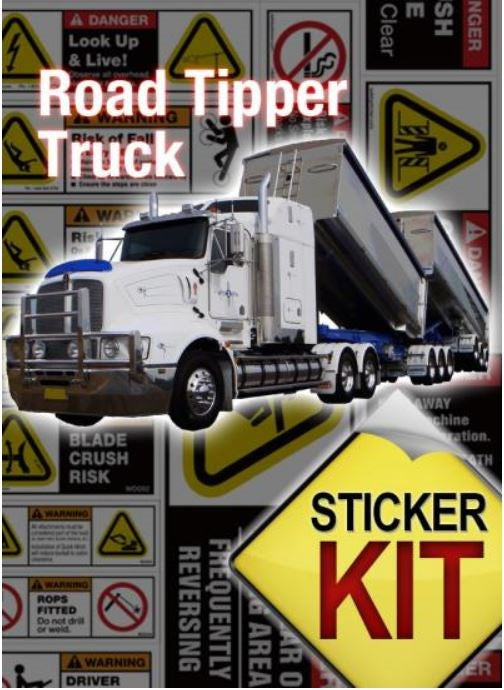 DOUBLE TIPPER SAFETY STICKER KIT TIPDSS