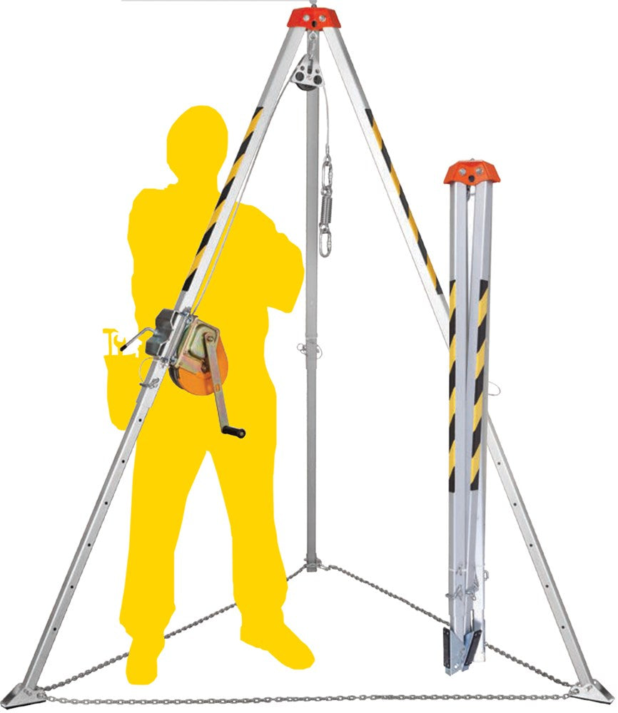 ZERO TM-9 ALUMINIUM CONFINED SPACE TRIPOD-229CM