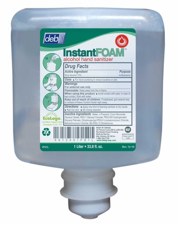 DEB STOKO IFS1L INSTANTFOAM ALCOHOL HAND SANITISER