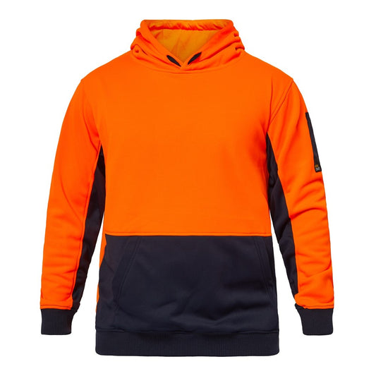 WORKCRAFT WT8010 SUMMIT HI VIS TWO TONE FLEECY HOODIE