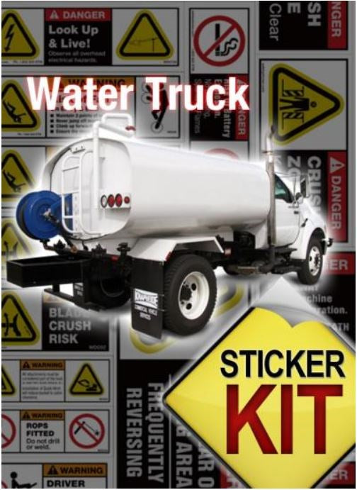WATER TRUCK SAFETY STICKER KIT WTRSS