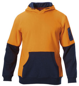 HARD YAKKA Y19325 HI VIS BRUSHED FLEECE HOODIE