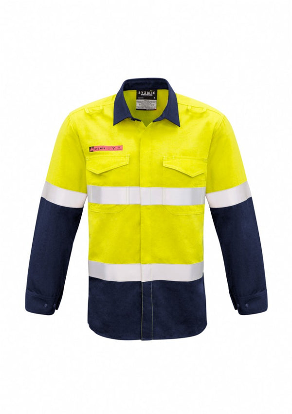SYZMIK ZW132 L/SL REFLECTIVE FIRE ARMOUR FR/ARC RATED SHIRT