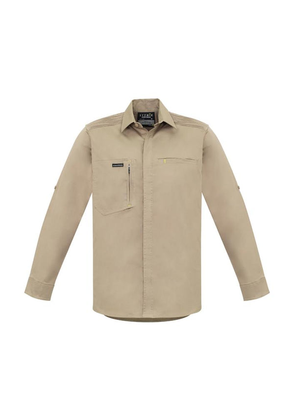 SYZMIK ZW350 MENS STREETWORX L/SL STRETCH SHIRT