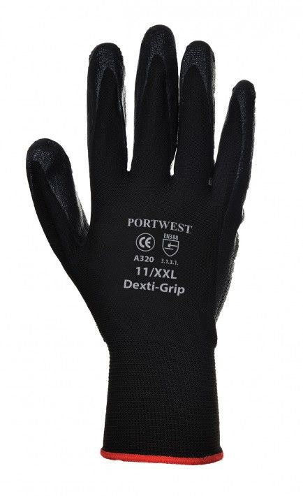 PORTWEST A320 DEXTI-GRIP GLOVES-NITRILE FOAM