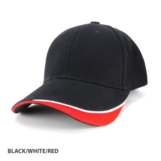 GRACE COLLECTION AH001 RAZOR BRUSHED COTTON PEAK CAP