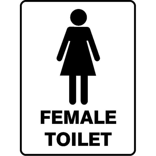 BATHROOM FEMALE TOILET SIGN