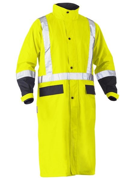 BISLEY BJ6961T TAPED HI VIS LONG RAIN COAT