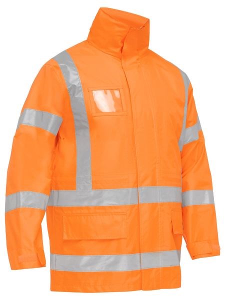 BISLEY BJ6974XT X TAPED  HI VIS 4 IN 1 RAIN JACKET