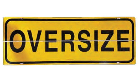 OVERSIZE METAL SIGN - HINGED CLASS 2 REFLECTIVE