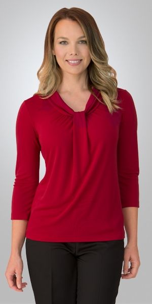 CITY COLLECTION 2221 3/4 SL PIPPA KNIT BLOUSE
